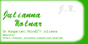 julianna molnar business card